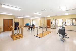 The rehabilitation room at Fountain Inn