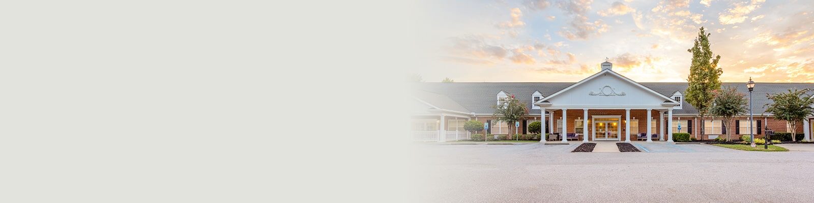 The front entrance of the Fountain Inn facility